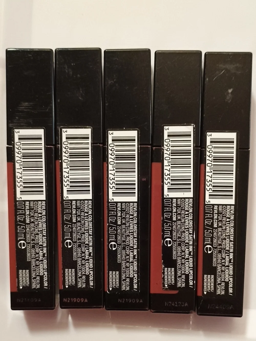 5 x Revlon ColorStay Satin Ink Crown Jewels Lipstick, 033 Queen of Quartz